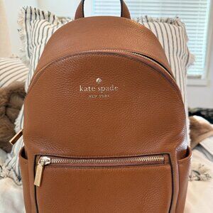 Kate Spade Brown Leather Backpack